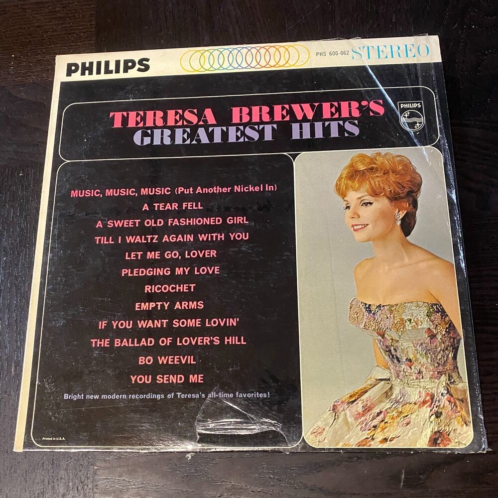 Teresa Brewer's Greatest Hits, Vinyl Records LP 12"